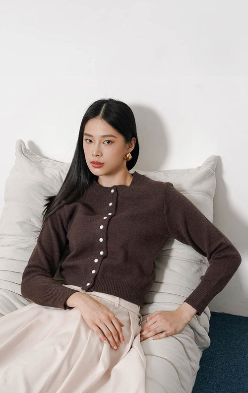 Milane Cardigan Brown