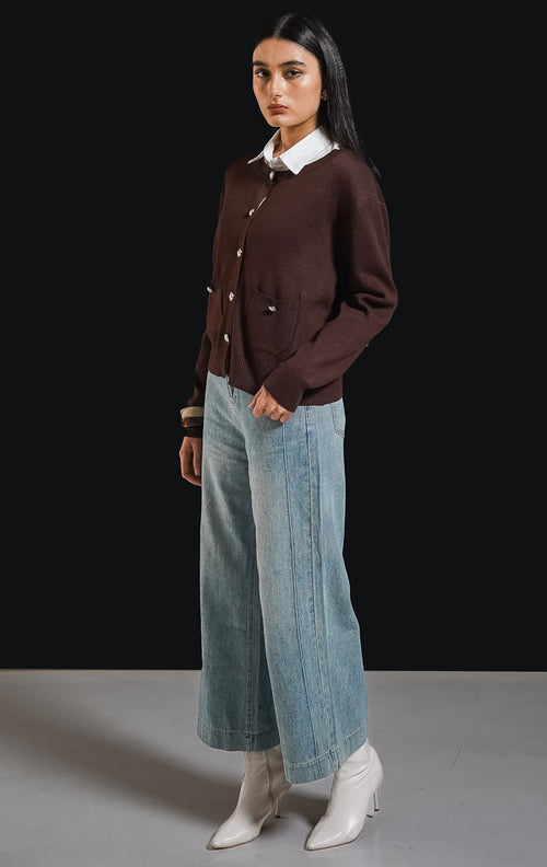 Lily Cardigan Brown