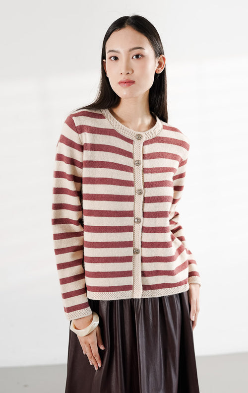 Agatha Cardigan Maroon