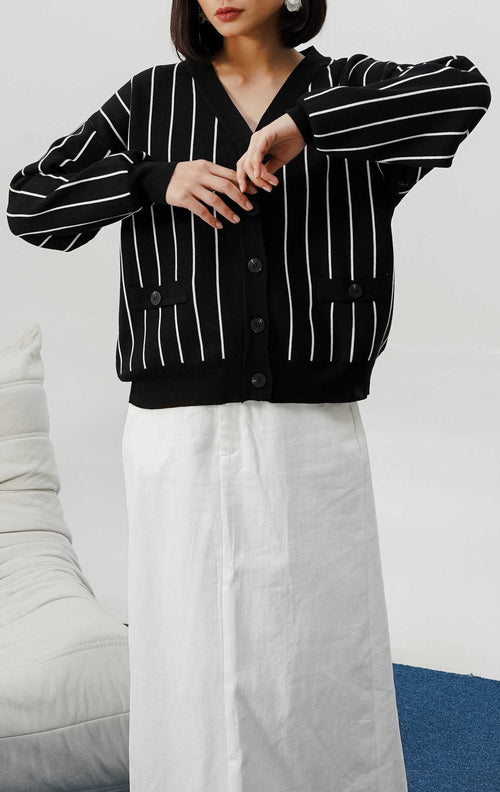 Oslo Cardigan Black