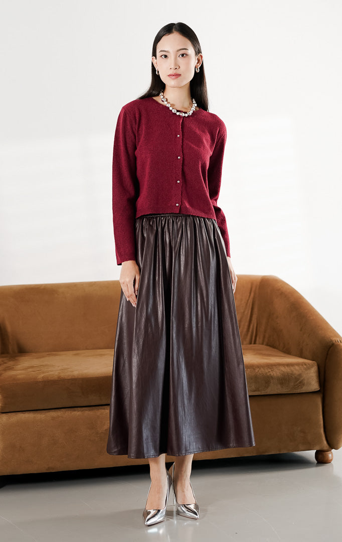 Enoa Cardigan Maroon