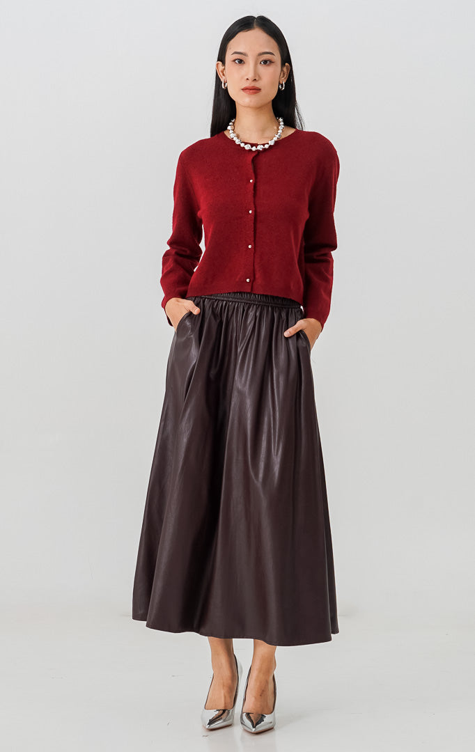 Enoa Cardigan Maroon