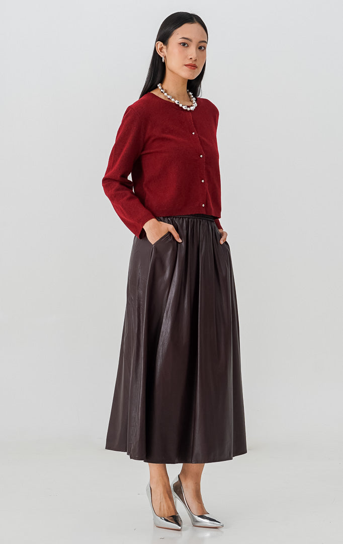 Enoa Cardigan Maroon