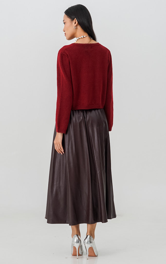 Enoa Cardigan Maroon