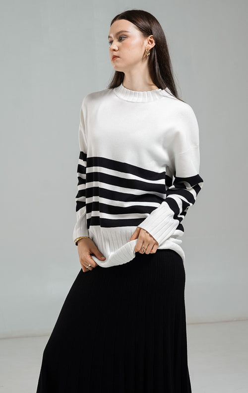 Ines Sweater White