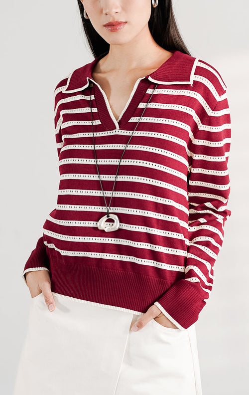 Evora Sweater Maroon