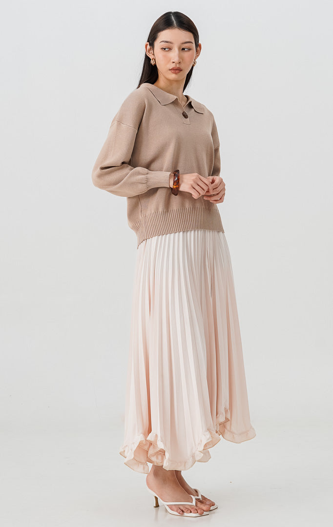 Aurine Sweater Light Brown