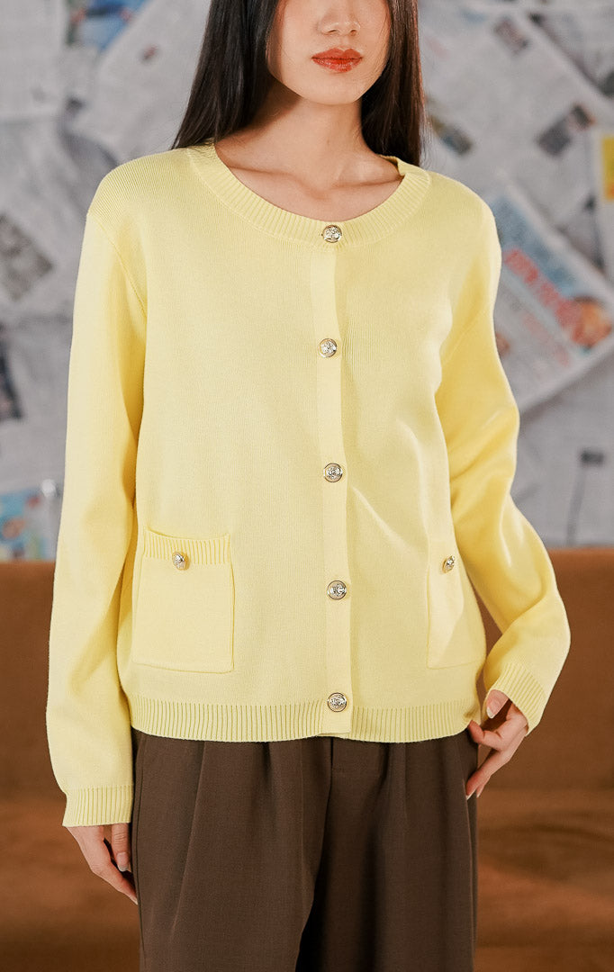 Lorette Cardigan Yellow