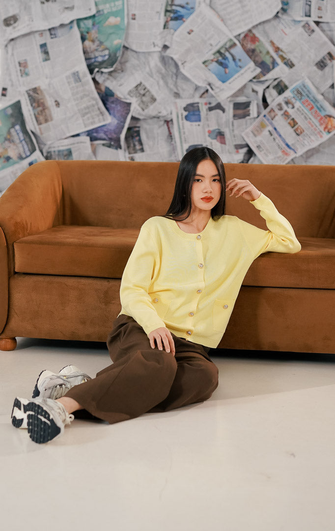 Lorette Cardigan Yellow