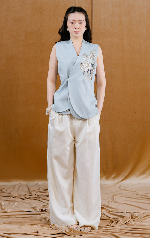 CNY Seroja Vest Blue