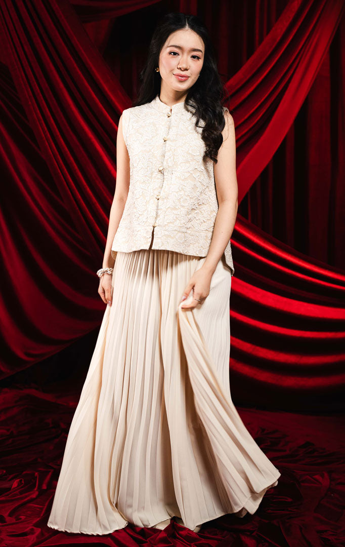 CNY Hollyhock Vest Ivory