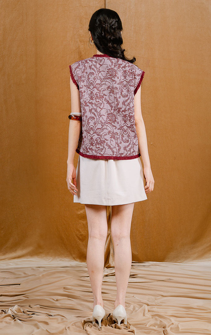 CNY Magnolia Vest Red