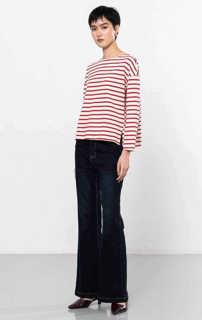 Arabella Sweater Red Striped