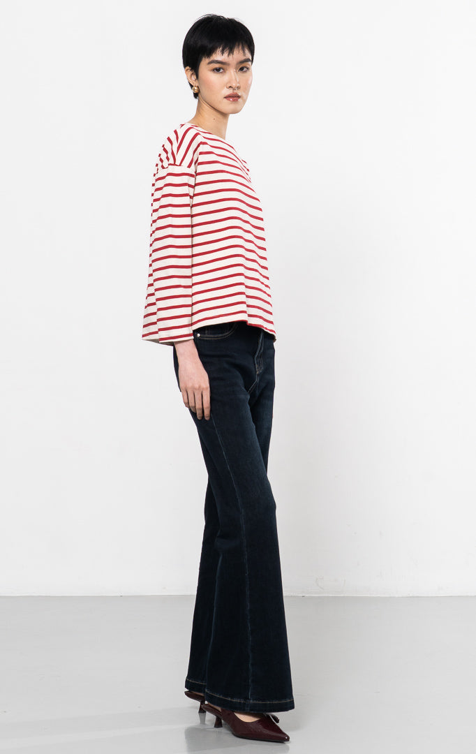 Arabella Sweater Red Striped