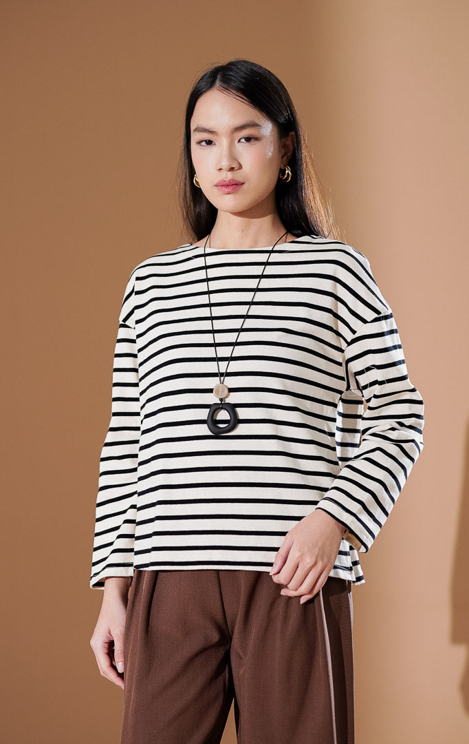 Arabella Sweater Black Striped
