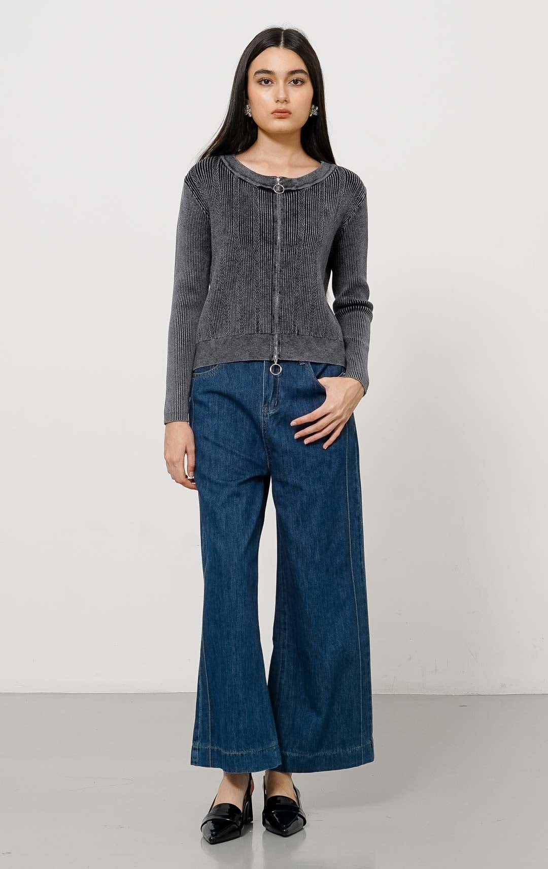 Leona Cardigan Grey