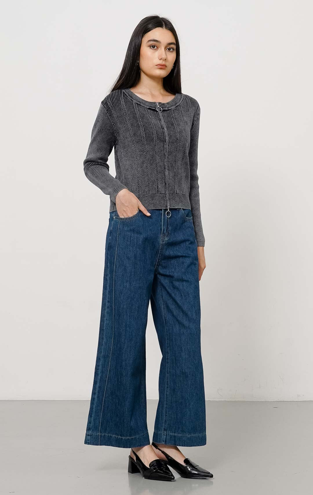 Leona Cardigan Grey