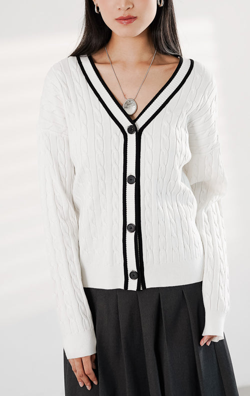 Annette Cardigan White
