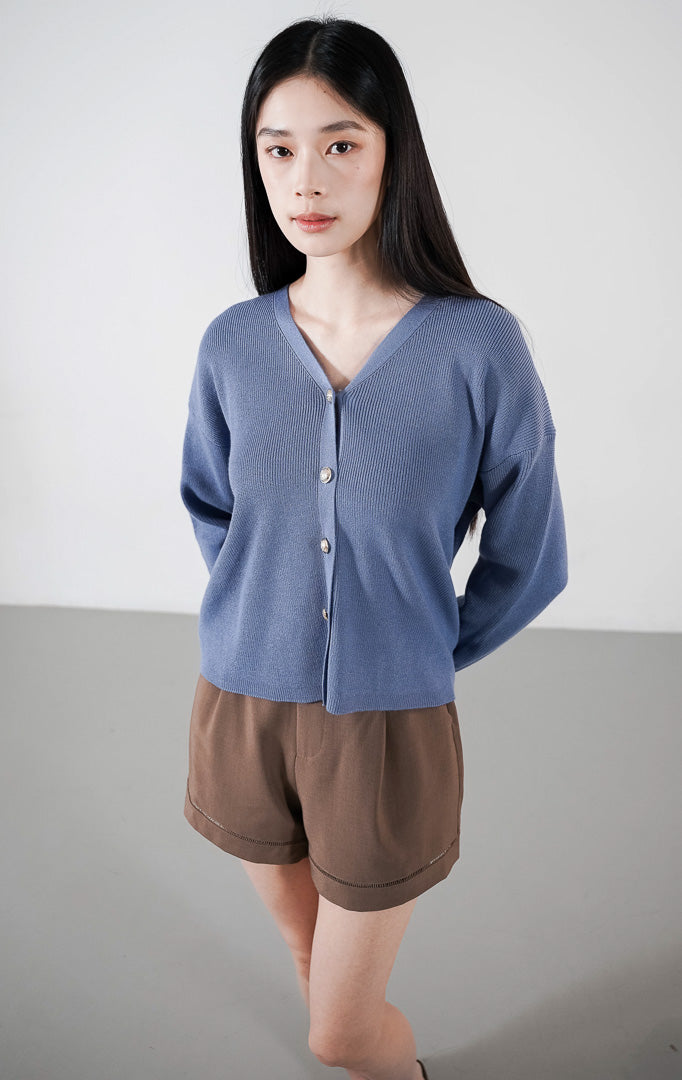 Delphine Cardigan Dusty Blue