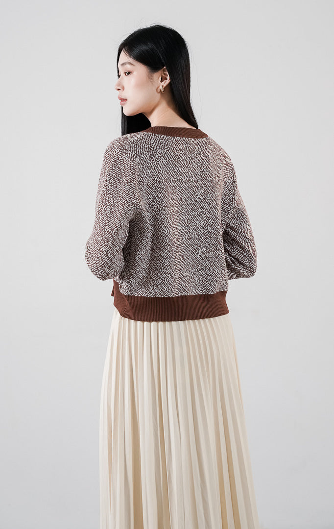 Monique Cardigan Dark Brown