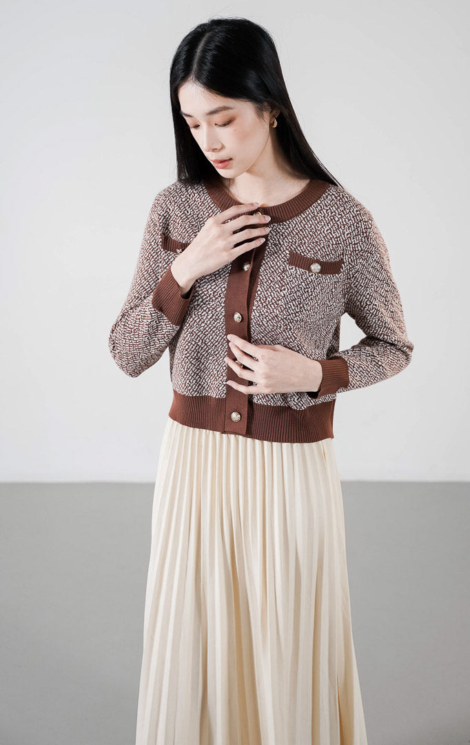 Monique Cardigan Dark Brown