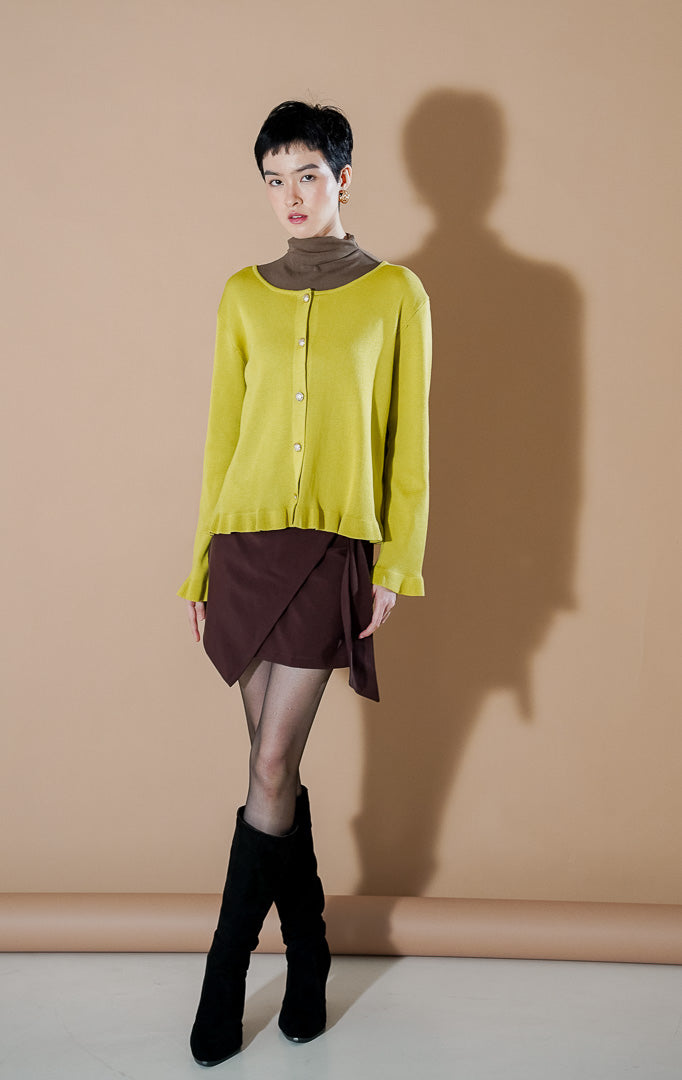 Angelita Cardigan Lime