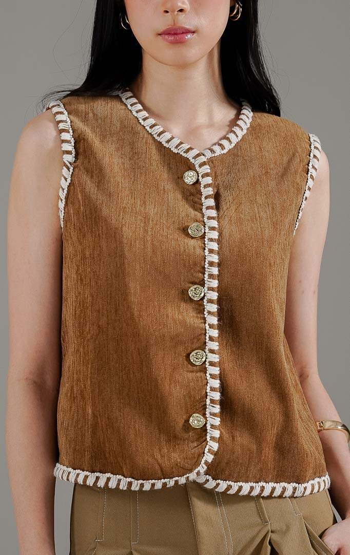 Lafayette Vest Dark Brown
