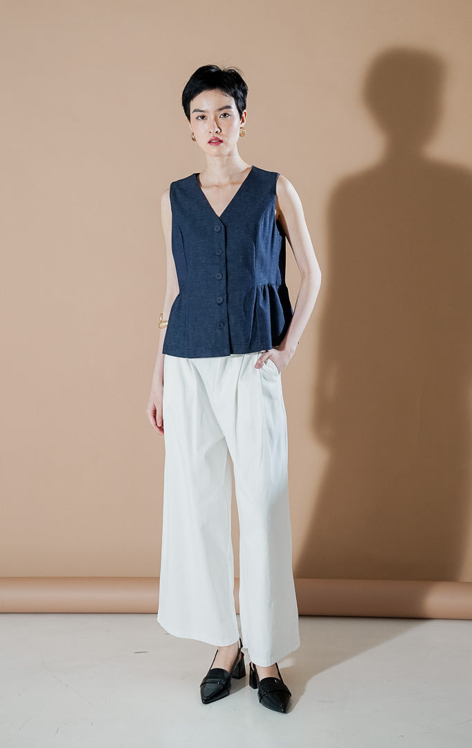 Agatha Vest Indigo