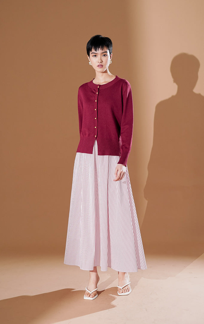 Helena Cardigan Maroon