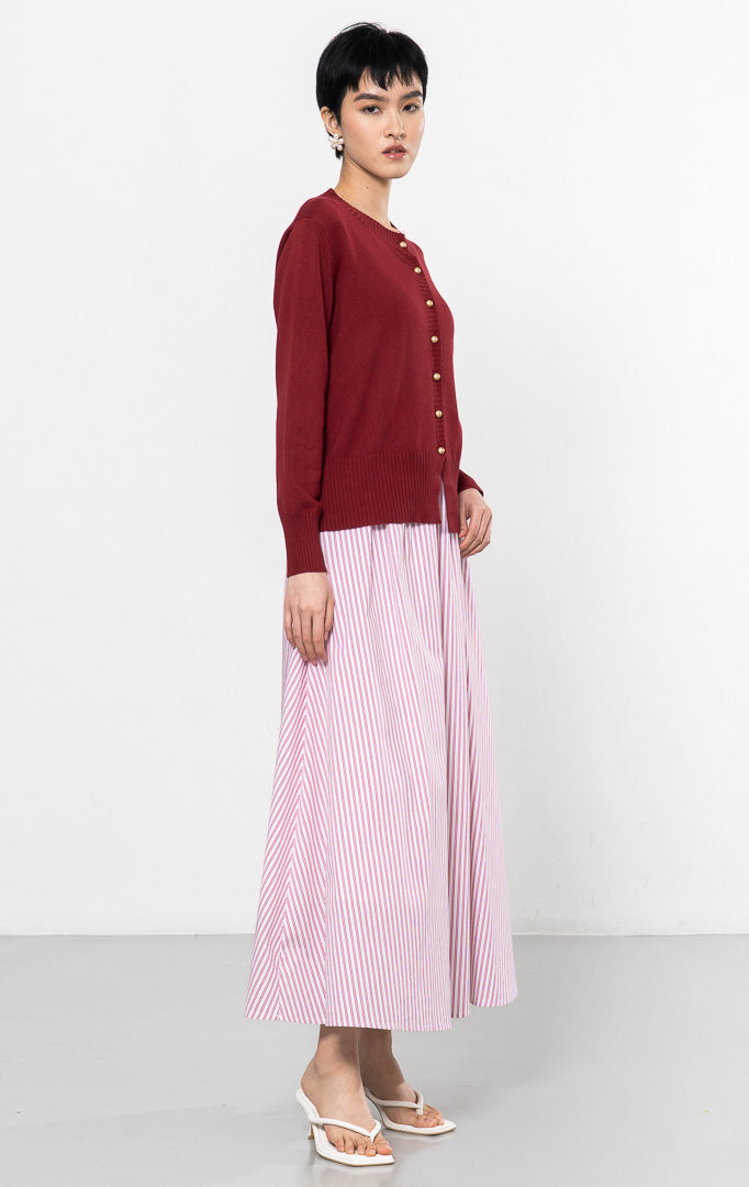 Helena Cardigan Maroon
