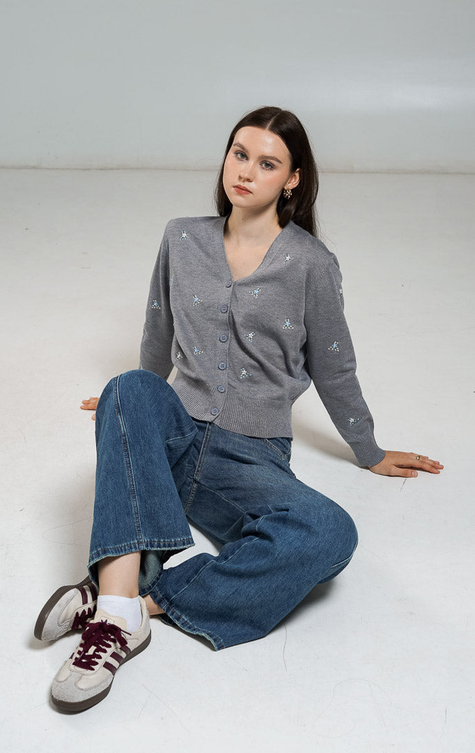Petunia Cardigan Grey