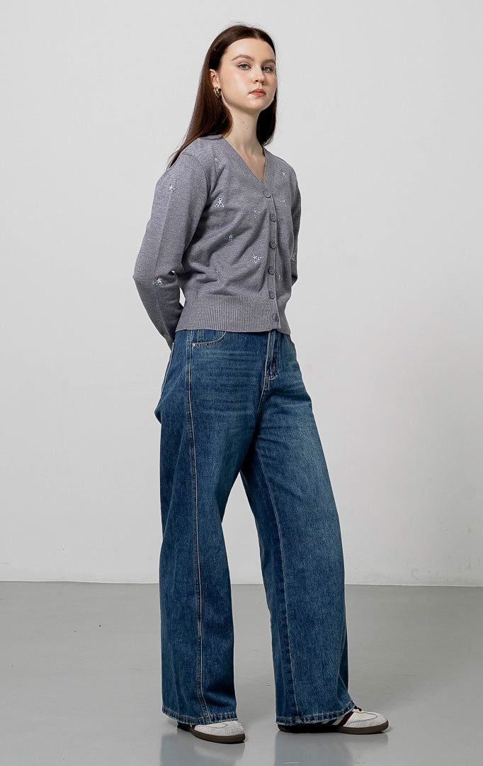 Petunia Cardigan Grey