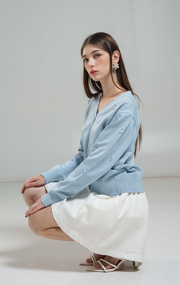 Petunia Cardigan Blue