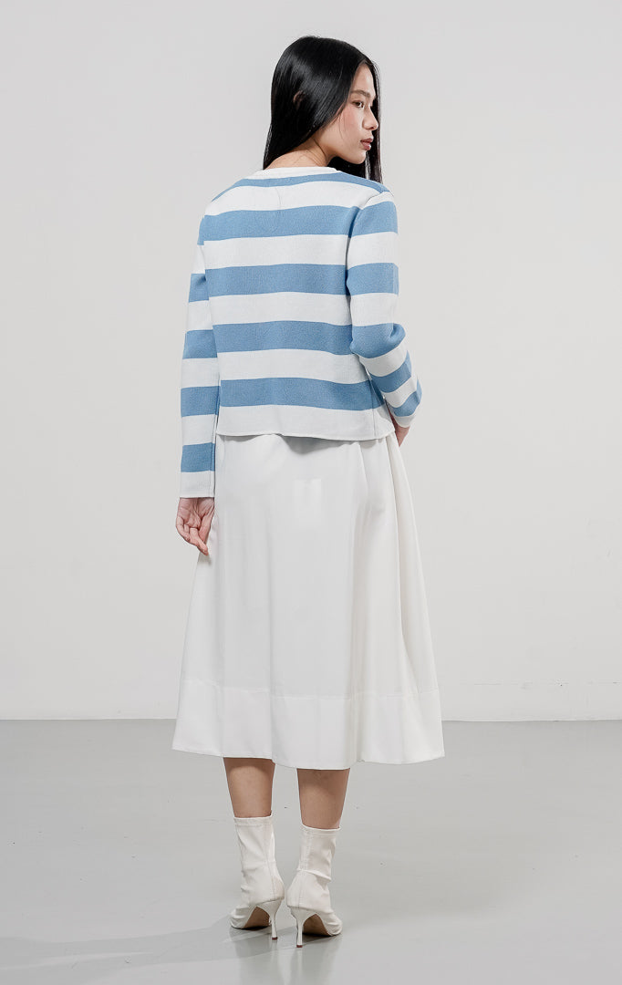 Mia Cardigan Blue Striped