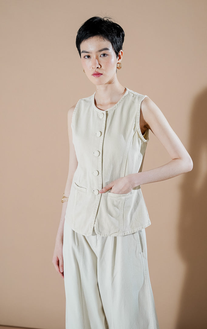 Rielle Vest Ivory