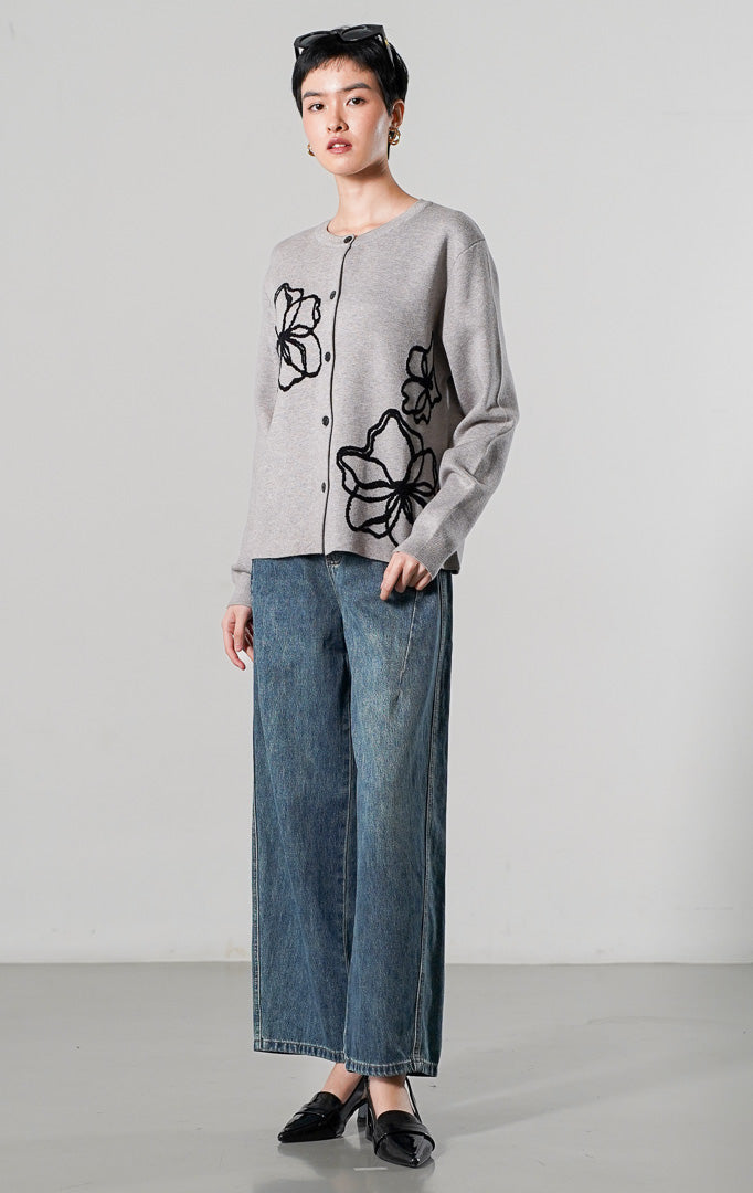 Peppie Cardigan Grey