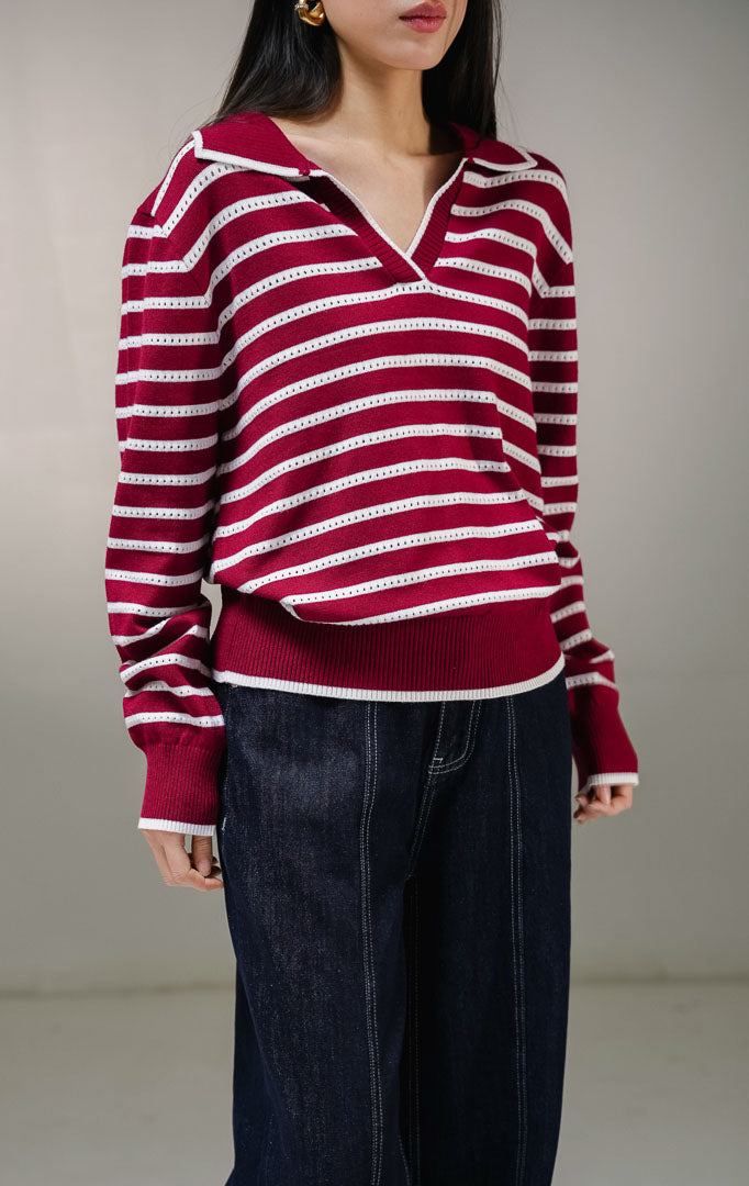 Laurel Sweater Red