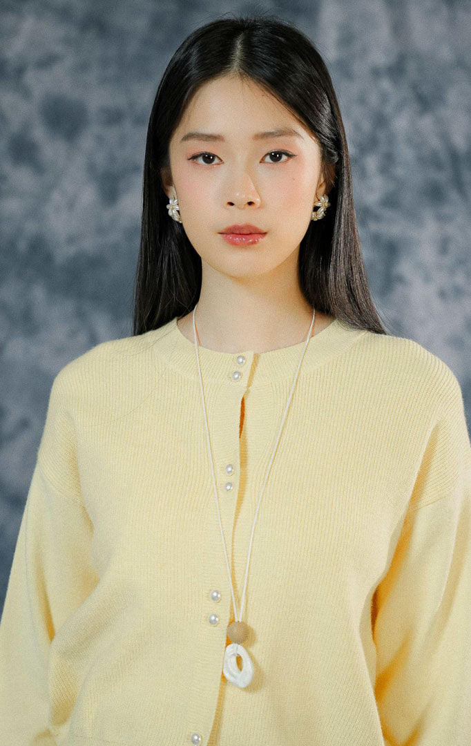 Rivere Cardigan Butter Yellow