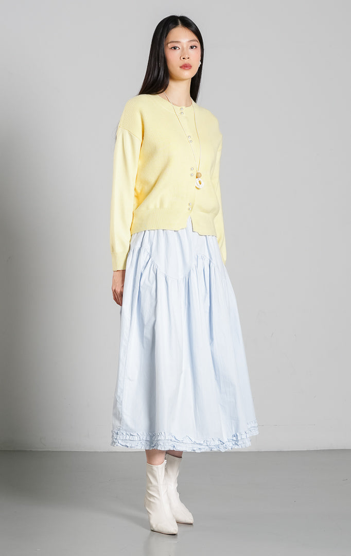 Rivere Cardigan Butter Yellow