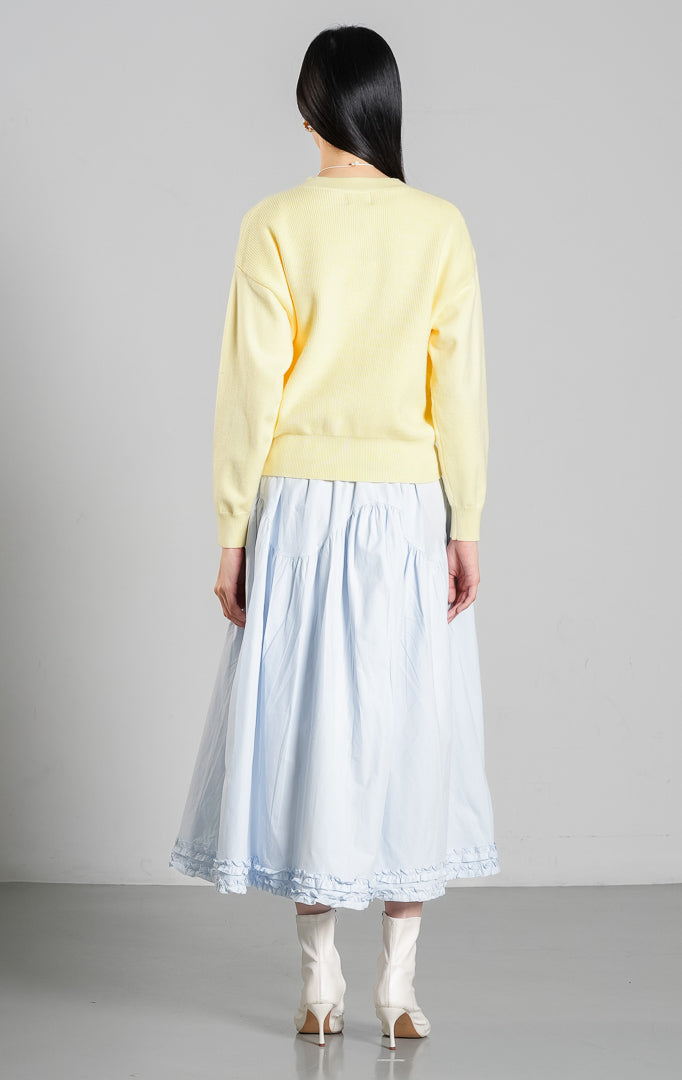 Rivere Cardigan Butter Yellow