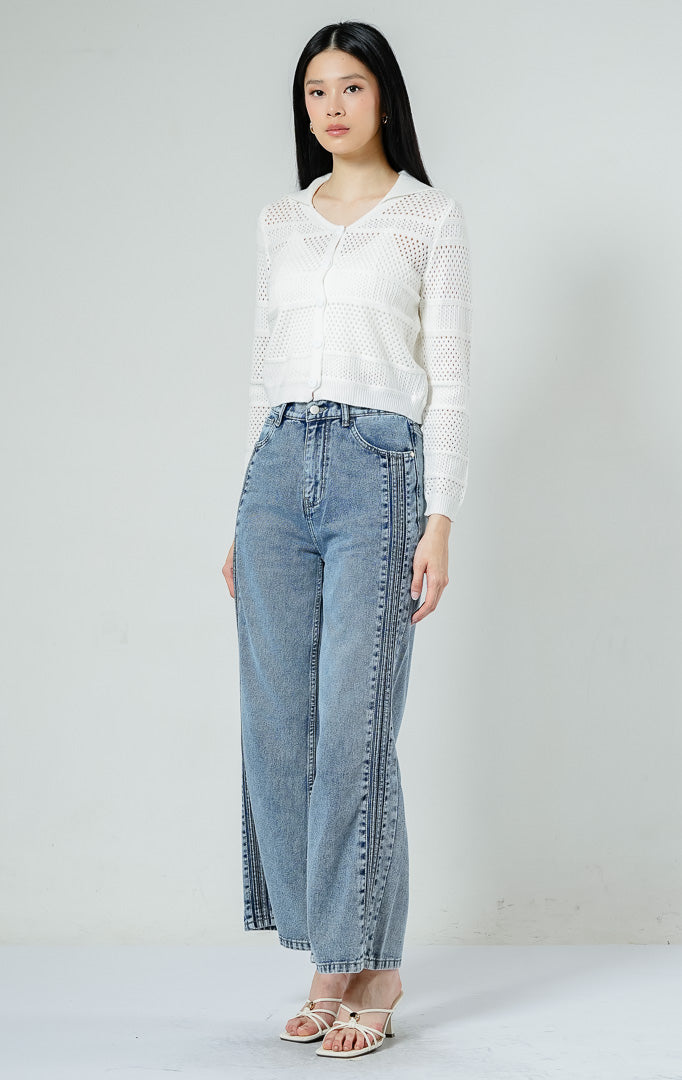 Cyra Cardigan White