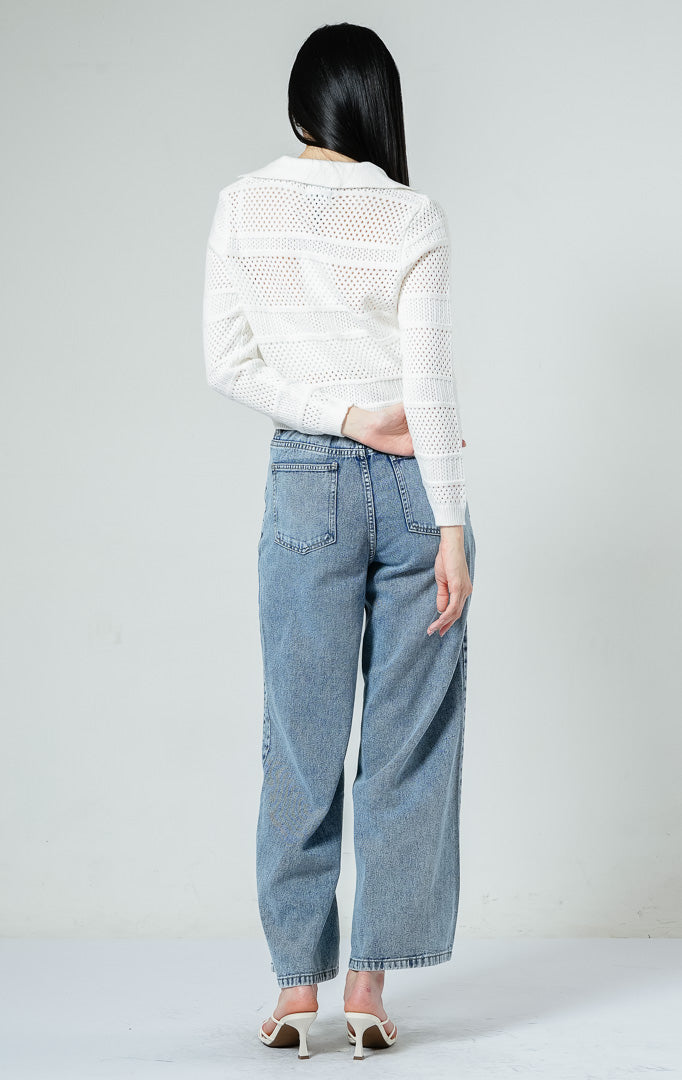 Cyra Cardigan White