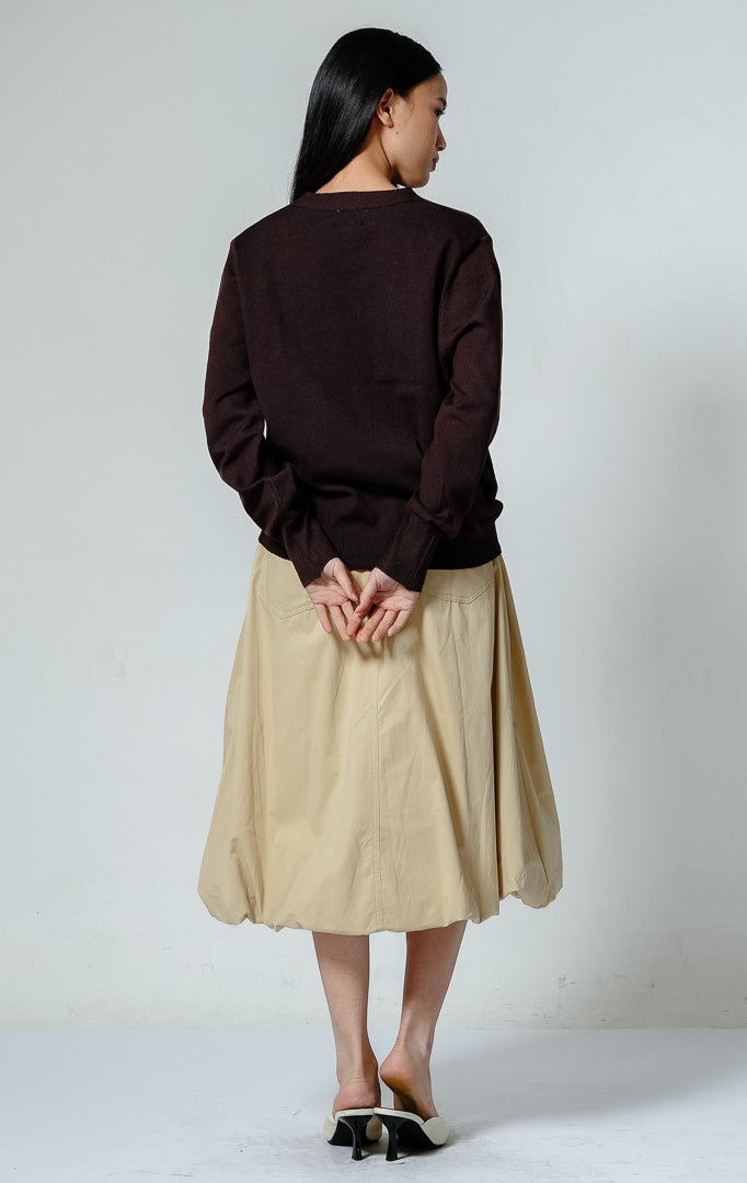 Franklynn Cardigan Dark Brown