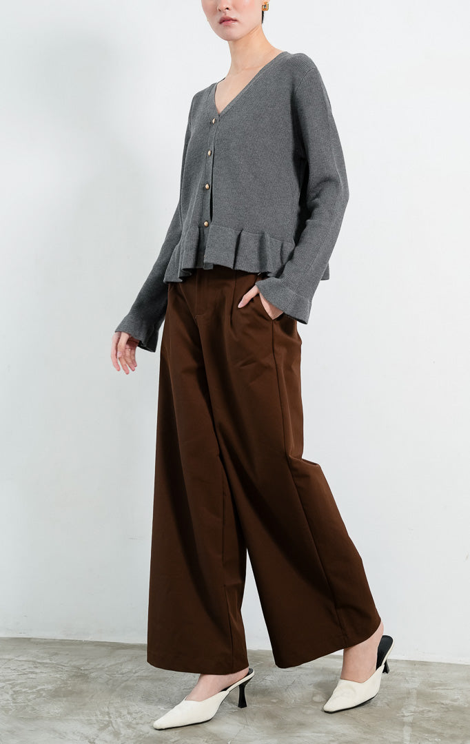 Eugenia Cardigan Dark Grey