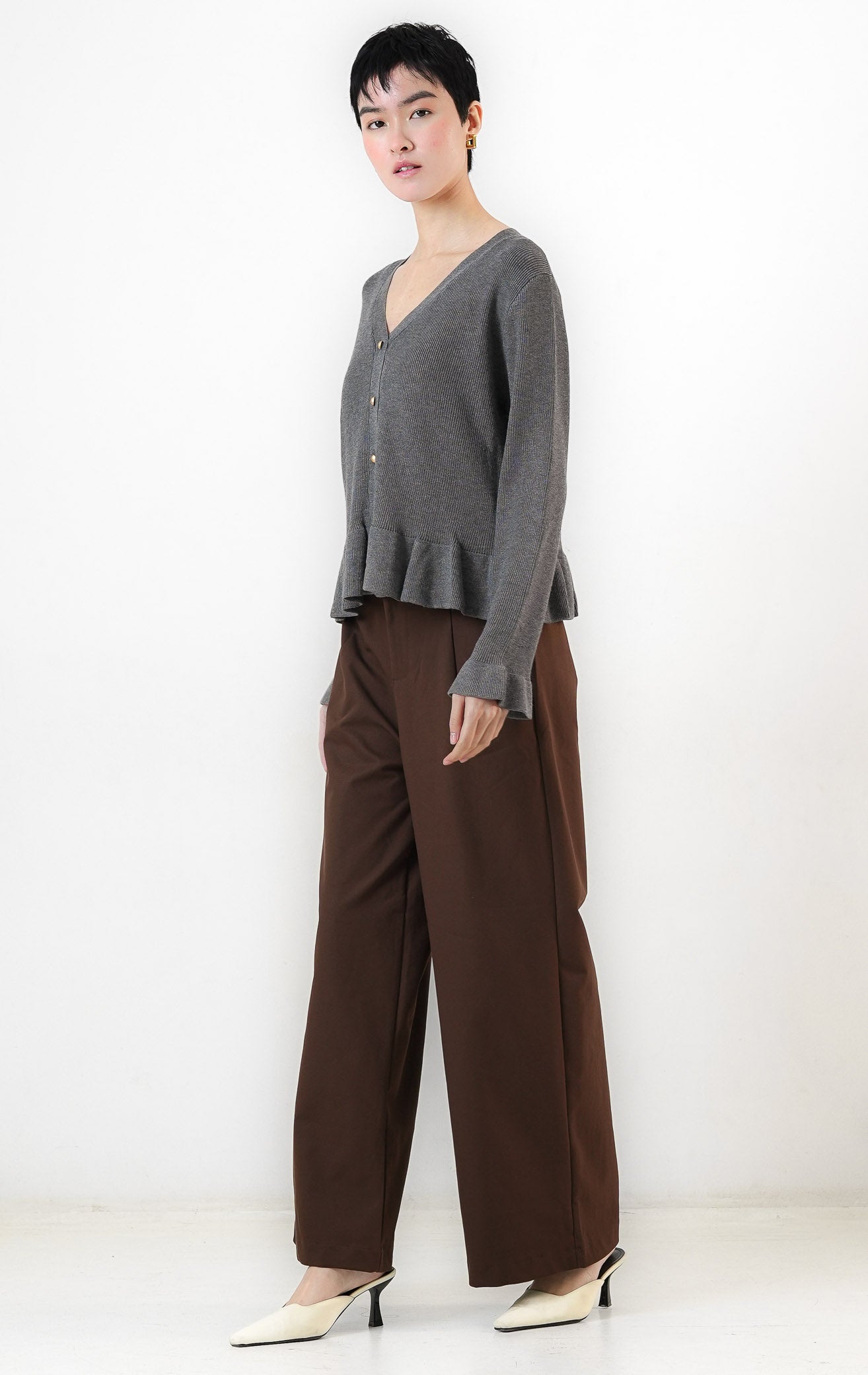Eugenia Cardigan Dark Grey