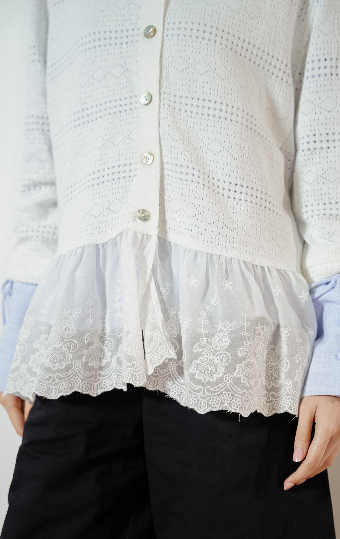 Carolene Cardigan White