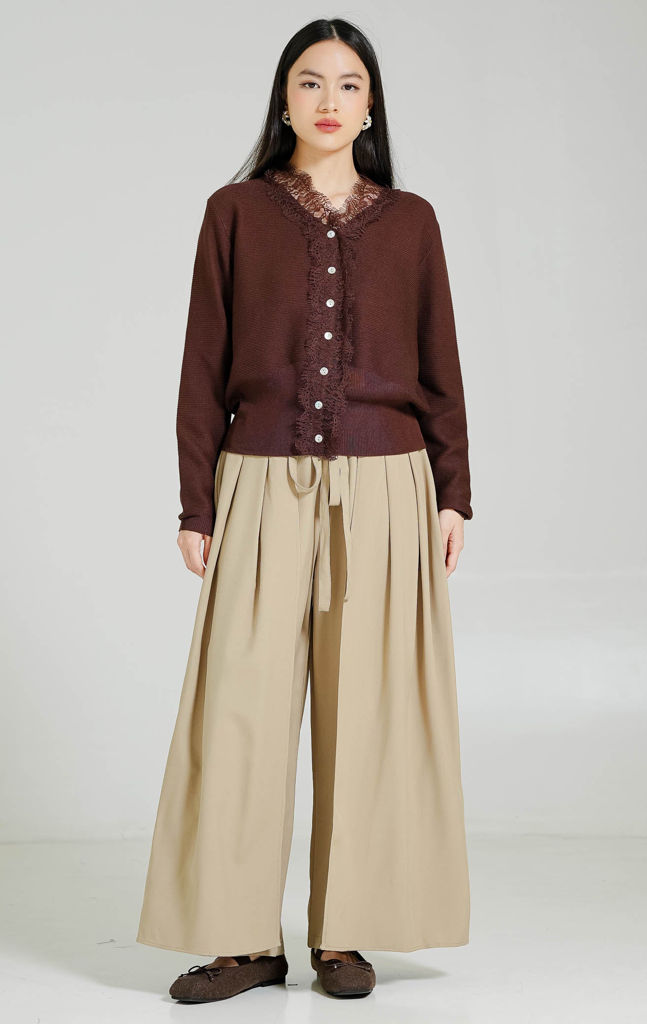 Betsy Cardigan Dark Brown