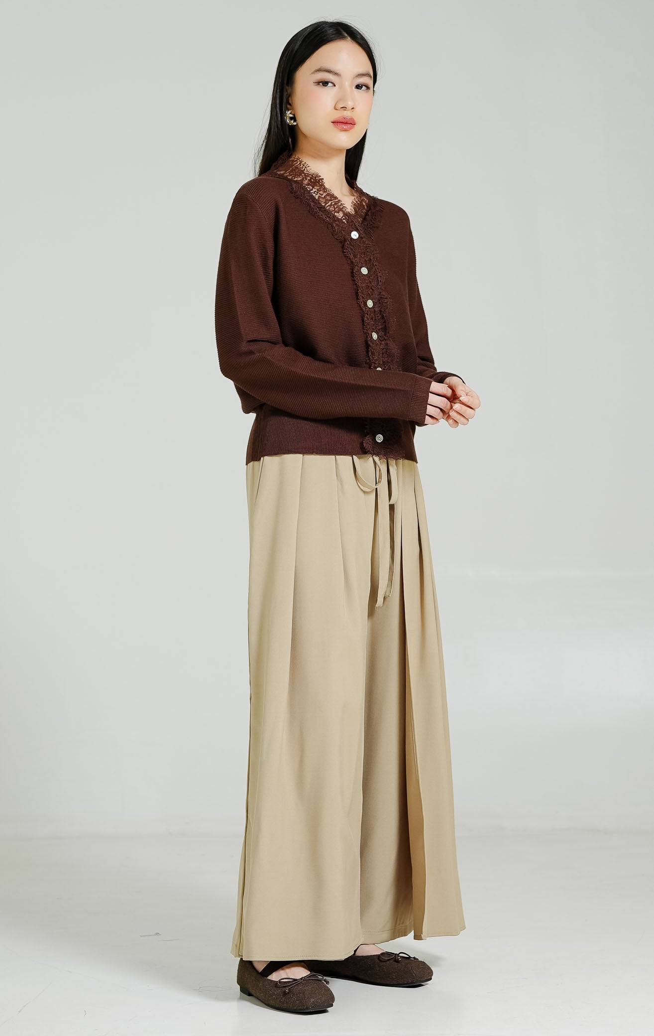 Betsy Cardigan Dark Brown