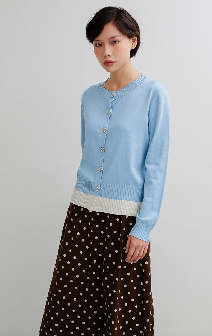 Revie Cardigan Light Blue