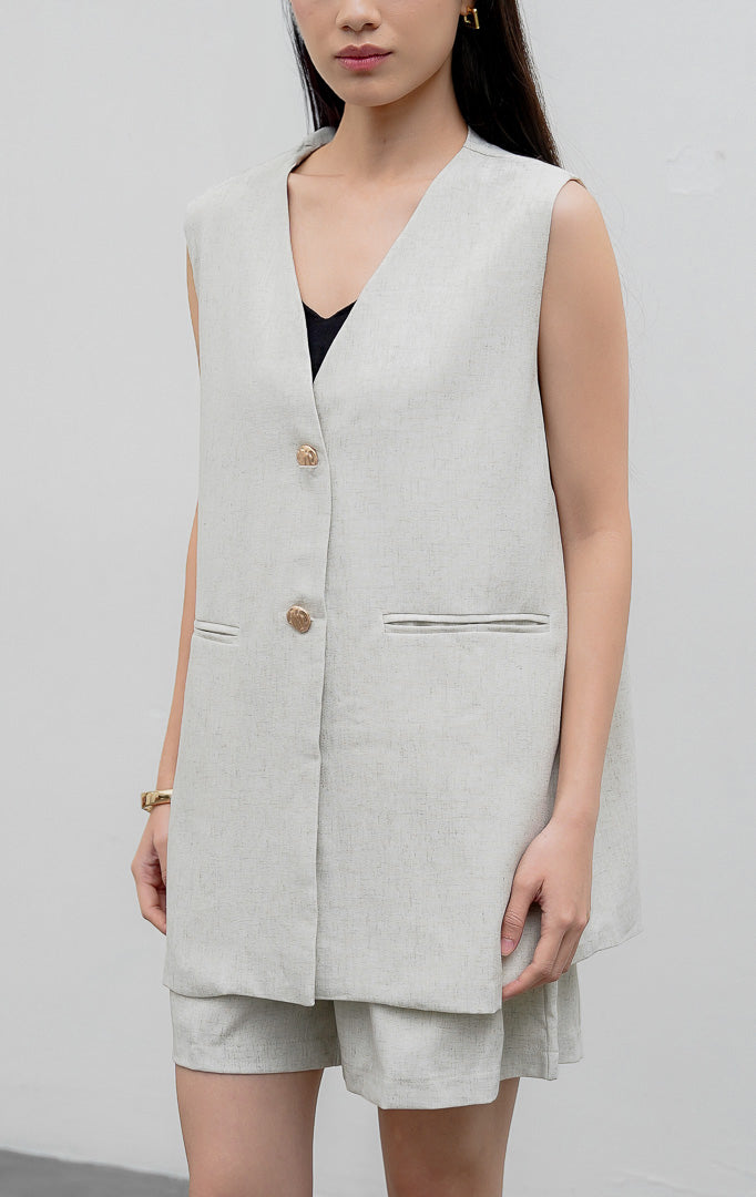 Viravia Vest Light Grey